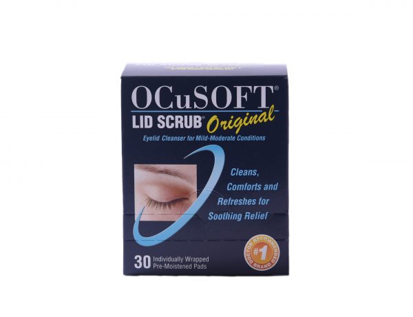 OCu Soft, Lid Scrub original. eyelid cleanser for mid-moderate conditions. cleans, comforts, and refreshes for soothing relief