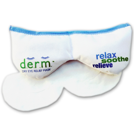 Derm Dry Eye Relief Mask to relax, soothe, and relieve