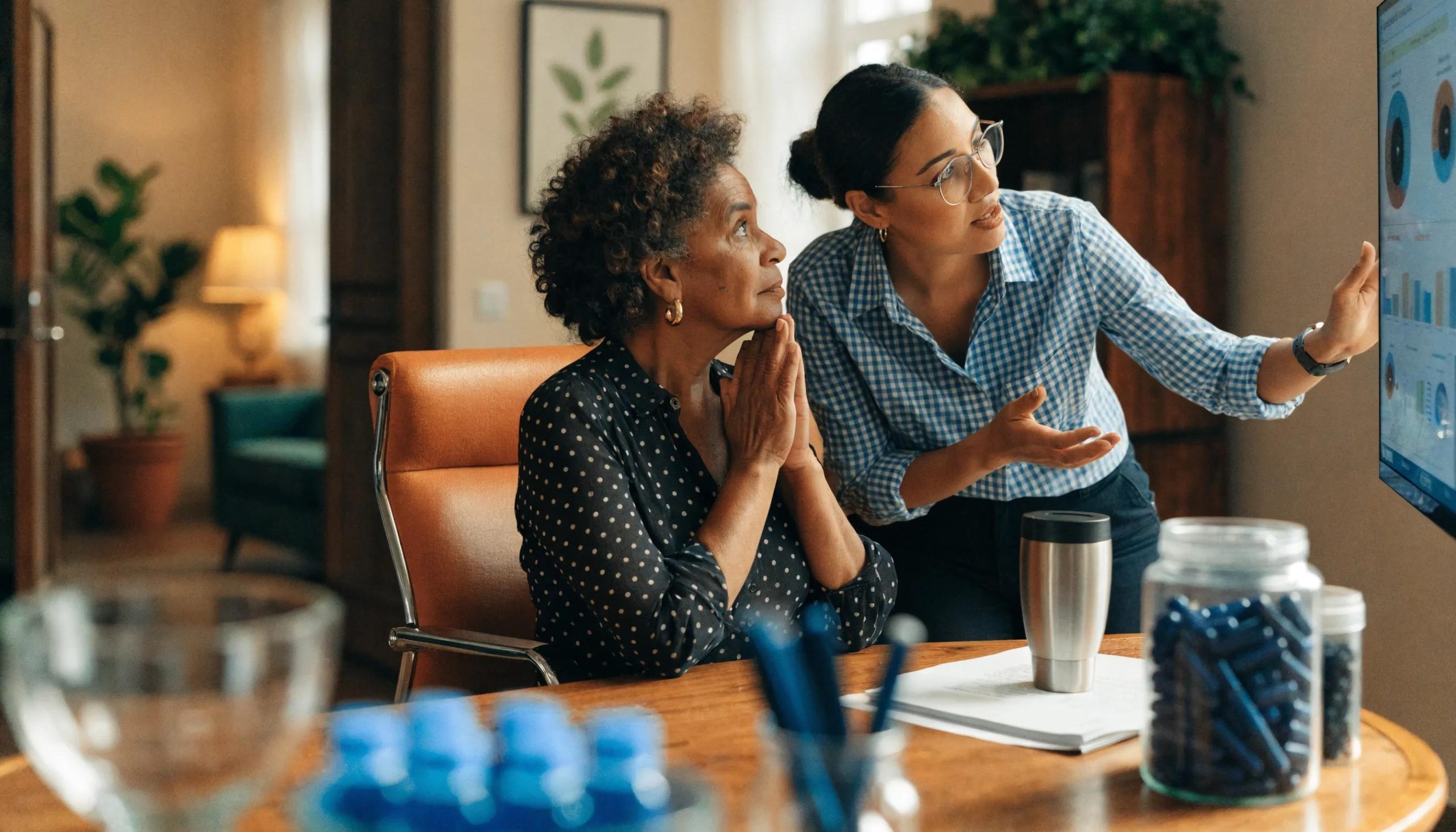 Doctor consulting a patient about customized treatment plans for watery eyes